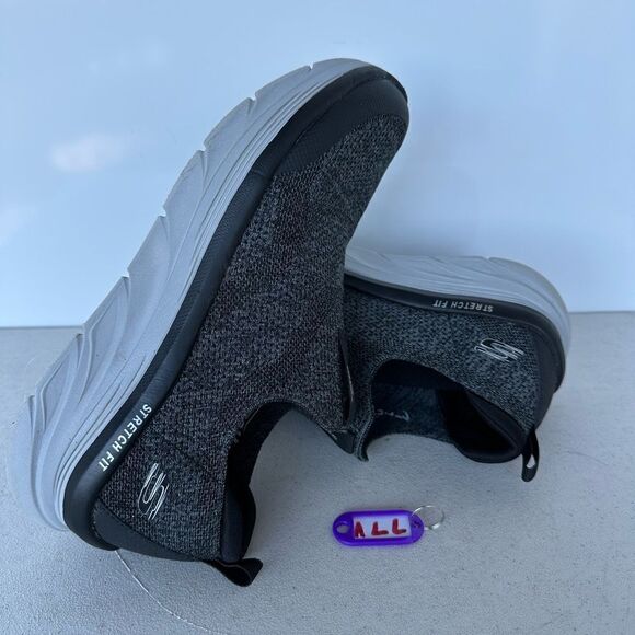 Skechers Shoes Mens 9 D'Lux Walker Quick Upgrade Slip Ons Sneakers 232163 Grey - Picture 1 of 8